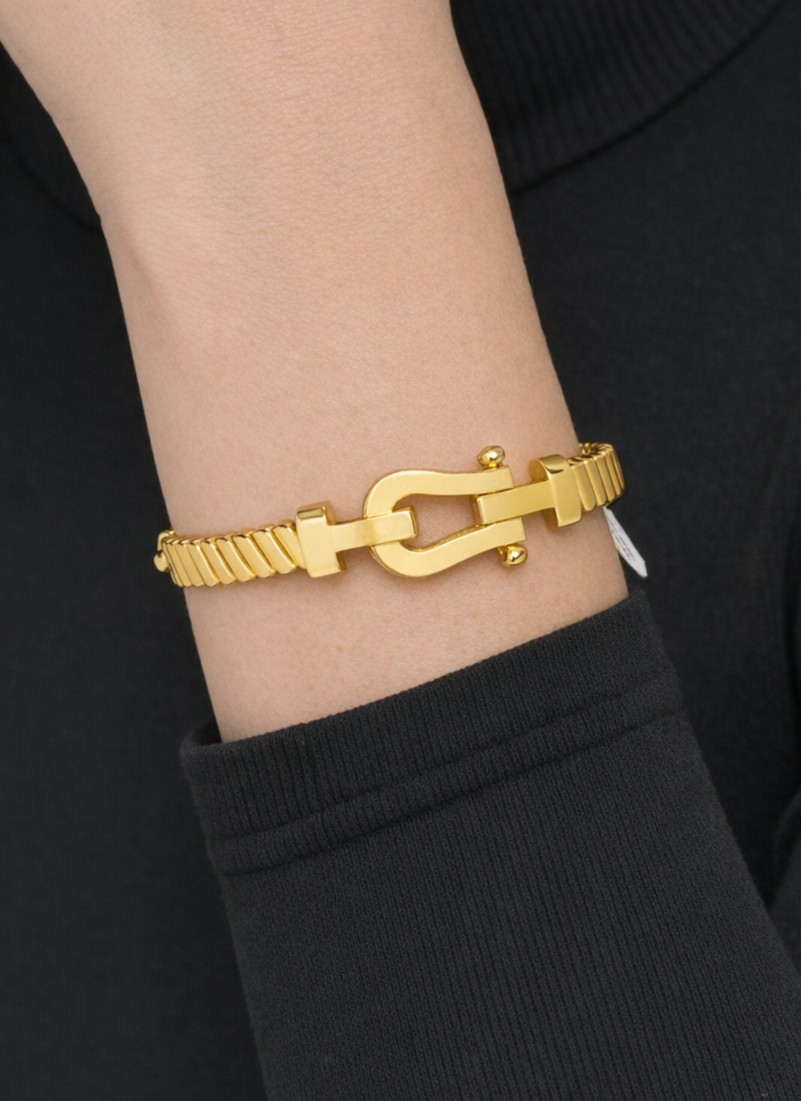 Kızılay Kuyumcusu 22 Ayar Altın Kilit Modeli Kelepçe Bilezik 13.85 gr KLP2250