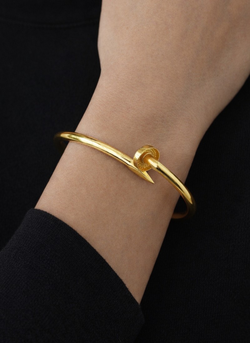 Kızılay Kuyumcusu 22 Ayar Altın Çivi Modeli Kelepçe Bilezik 12.45 gr KLP0811