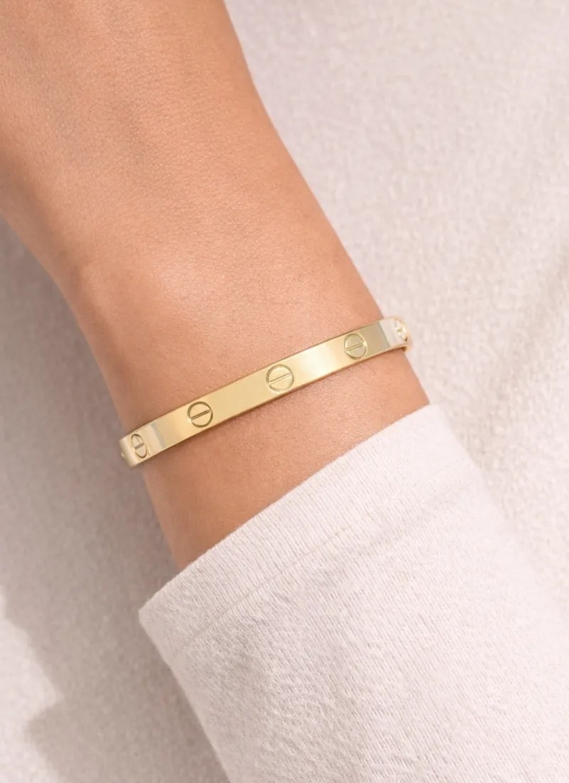 Kızılay Kuyumcusu 22 Ayar Altın Çivi Modeli Kelepçe Bilezik 12.29 gr KLP2307