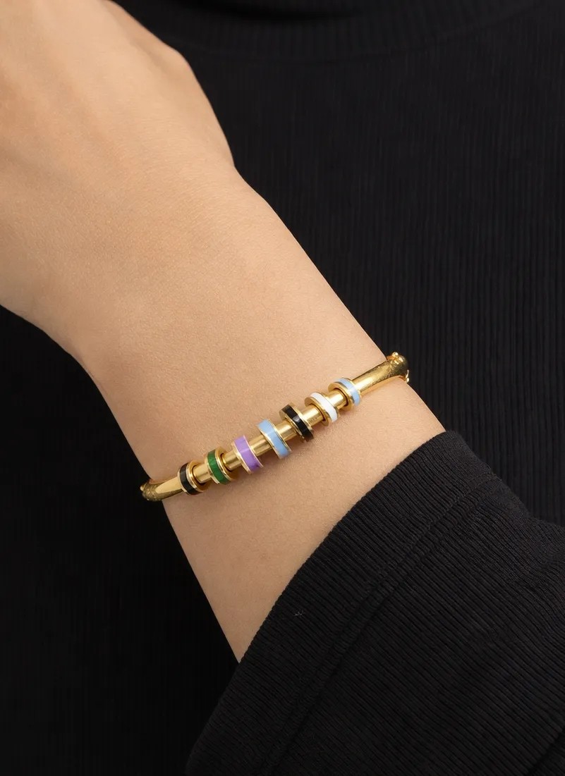 Kızılay Kuyumcusu 22 Ayar Altın Renkli Günlük Kelepçe Bilezik 10.46 gr KLP1123