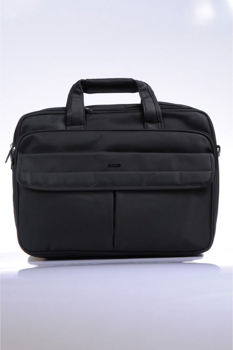 Ççs 71242 Siyah Kumaş Laptop Bölmeli Evrak Çantası