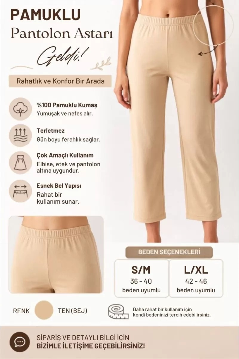 Melonika Pamuklu Pantolon Astarı E0001 görsel 2