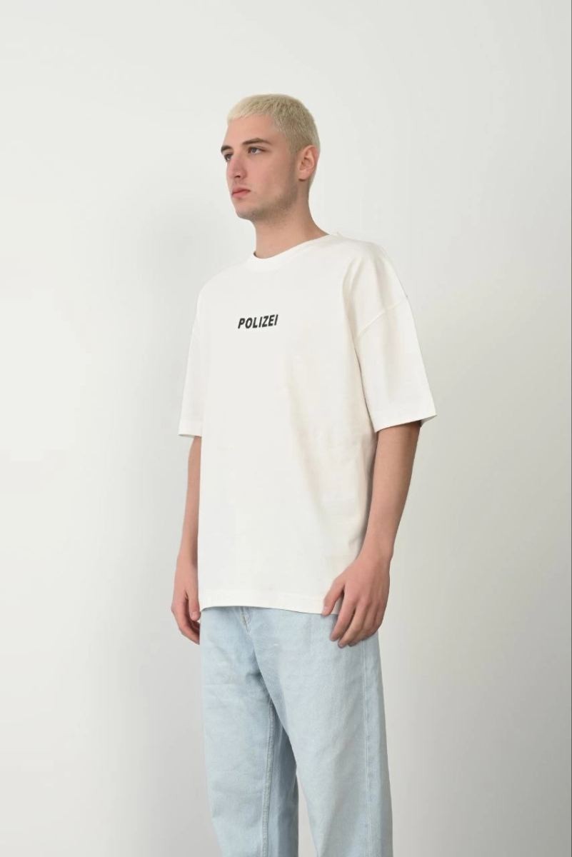 Fantastik Store Erkek Baskılı T-Shirt Kısa Kol Bisiklet Yaka Rahat Kalıp Tişört - Beyaz