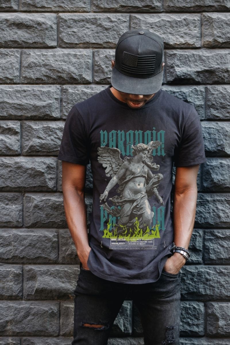 Fantastik Store Unisex Oversize 24/1 Penye Dtf Baskılı Tişört - DTF93 görsel 3