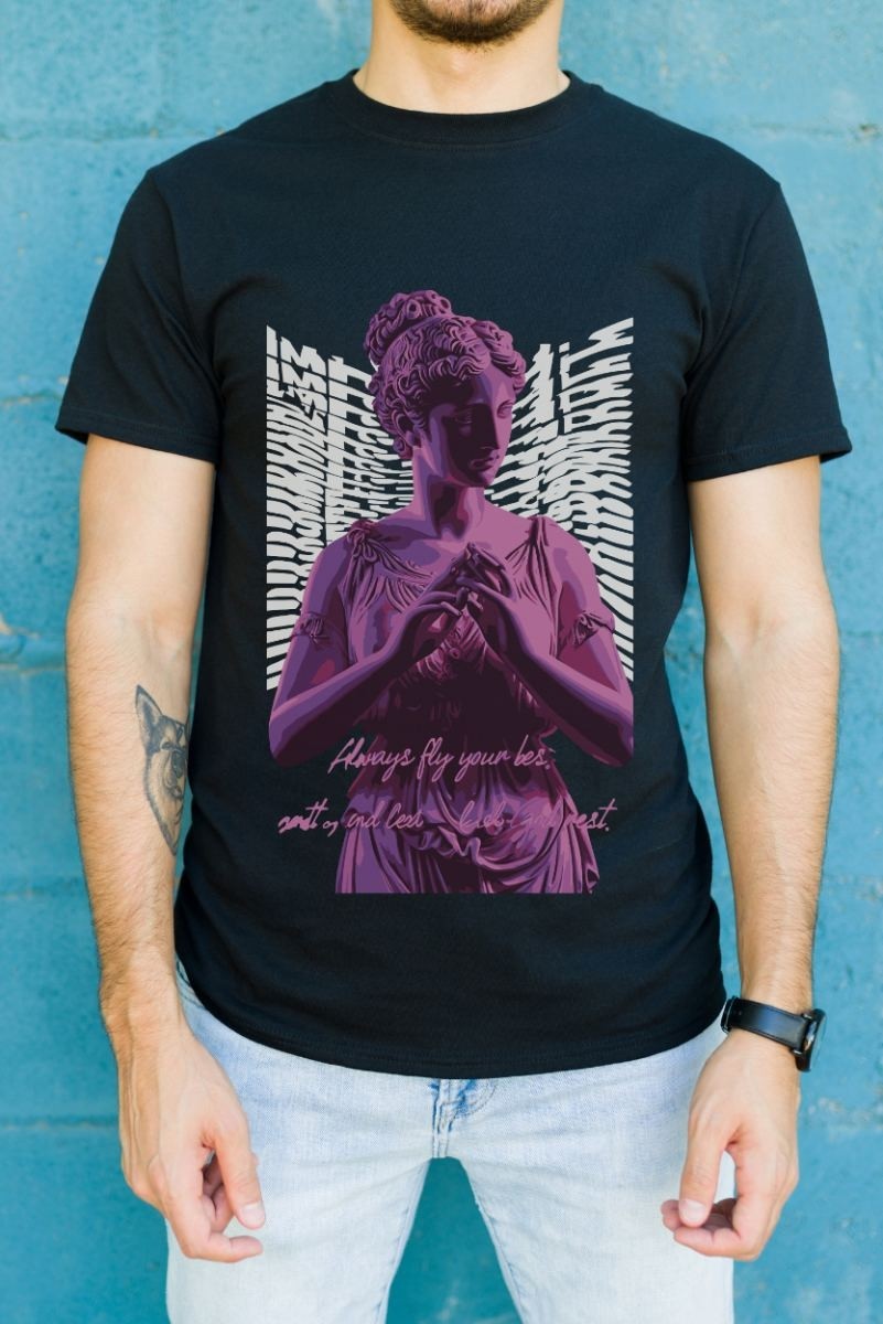 Fantastik Store Unisex Oversize 24/1 Penye Dtf Baskılı Tişört - DTF97 görsel 2