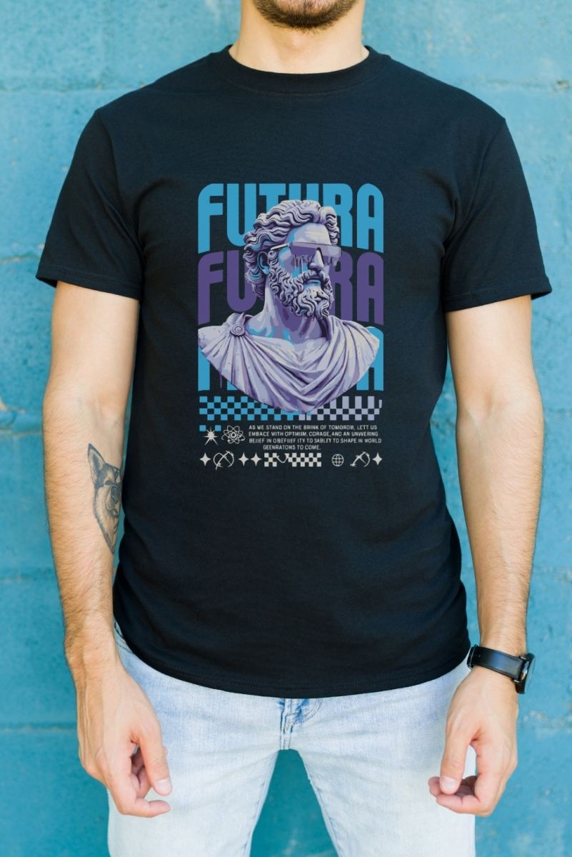 Fantastik Store Unisex Oversize 24/1 Penye Dtf Baskılı Tişört - DTF85 görsel 2