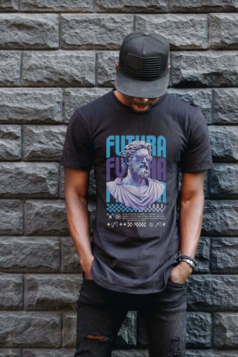 Fantastik Store Unisex Oversize 24/1 Penye Dtf Baskılı Tişört - DTF85 görsel 3