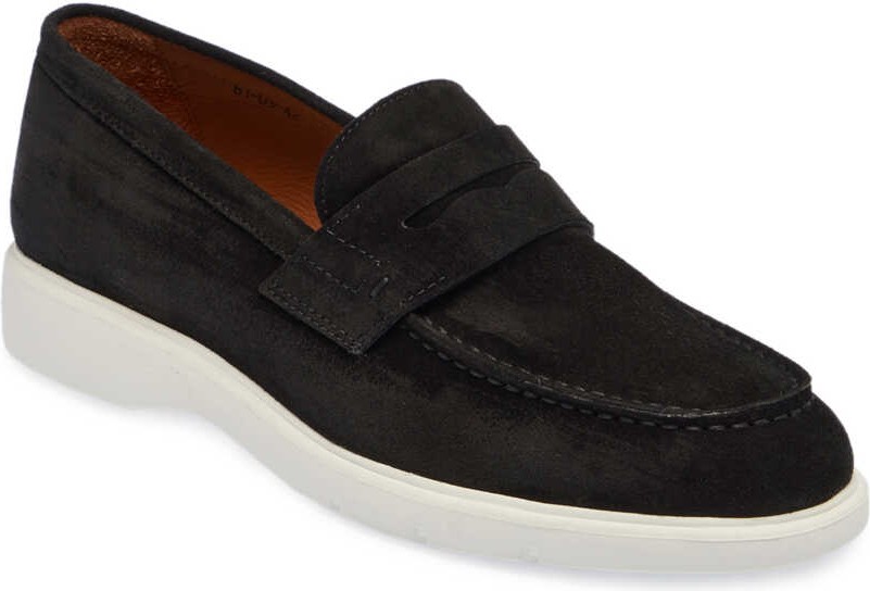 Tergan Lacivert Hakiki Süet Deri Erkek Loafer - E24I1AY56785-D44