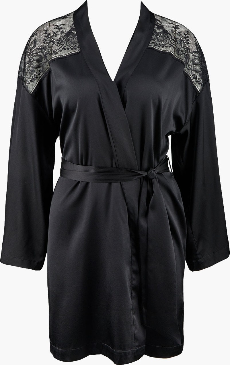 Aubade Midnight Whisper Kimono Zarif Seide ve Dantel Detaylı