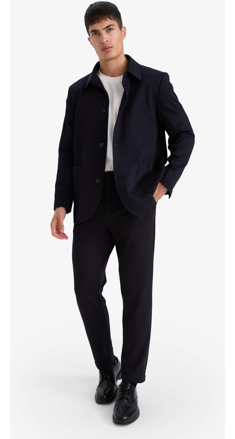DeFacto Esnek Kumaş Tailored Fit Pantolon D3695AX26SP görsel 3