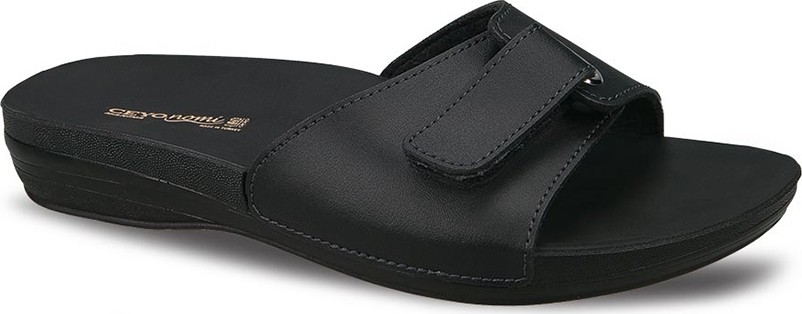 Ceyo Kadın Kırmızı Marina-1 Terlik Suni Deri Düz Topuklu Ev Kullanımı İçin