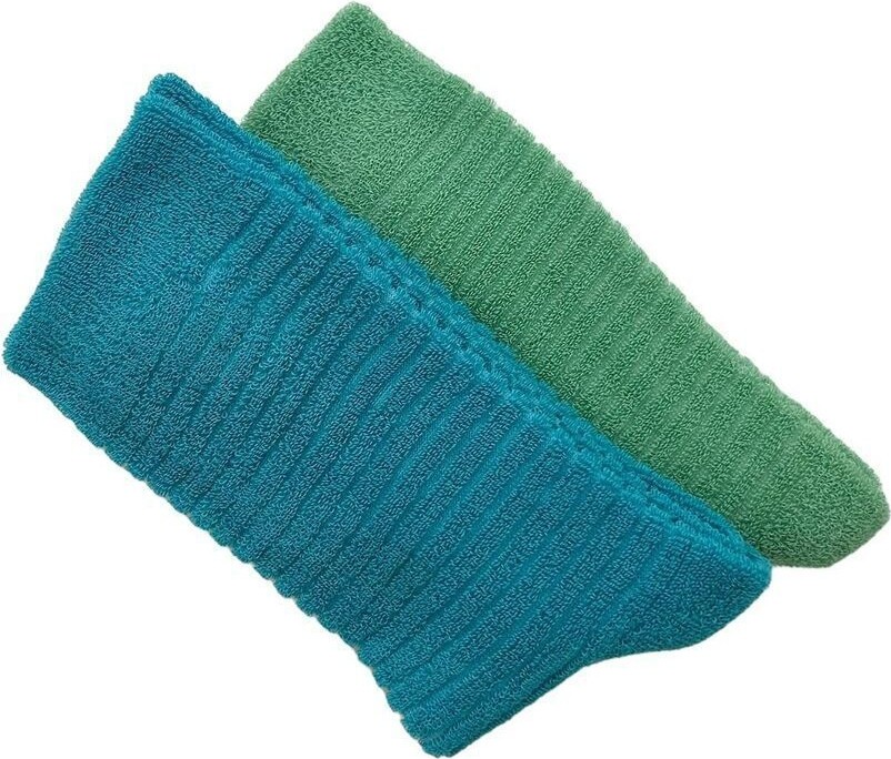 Black Arden Socks 2 Çift Kışlık Bölgesel Havlu Çorap görsel 2