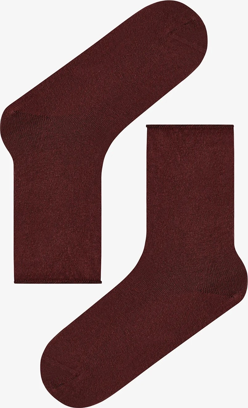 Penti Bordo Bej Relax Leopar Pamuklu 3 Çift Soket Çorap görsel 3
