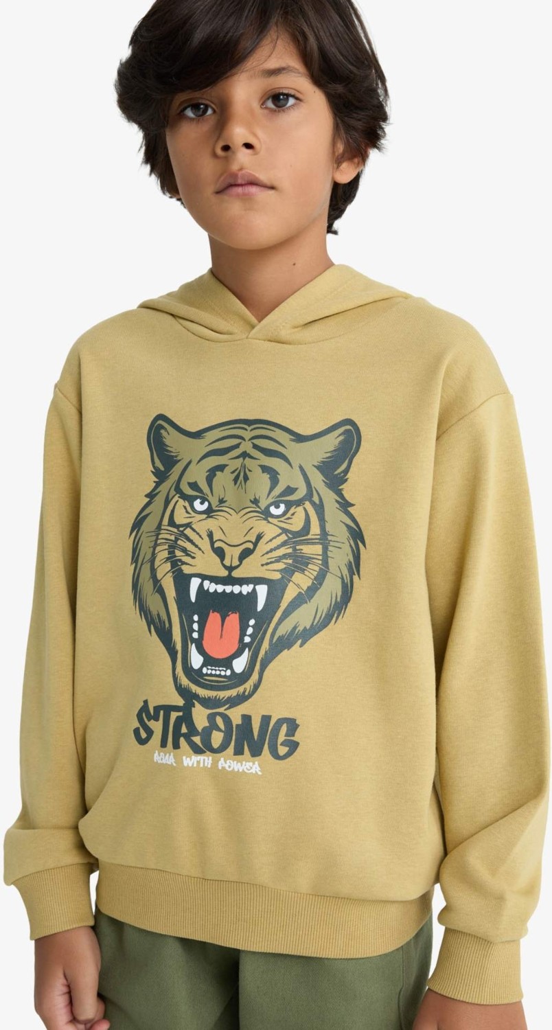 DeFacto Kapüşonlu Baskılı Sweatshirt Erkek Çocuk F2859A825WN