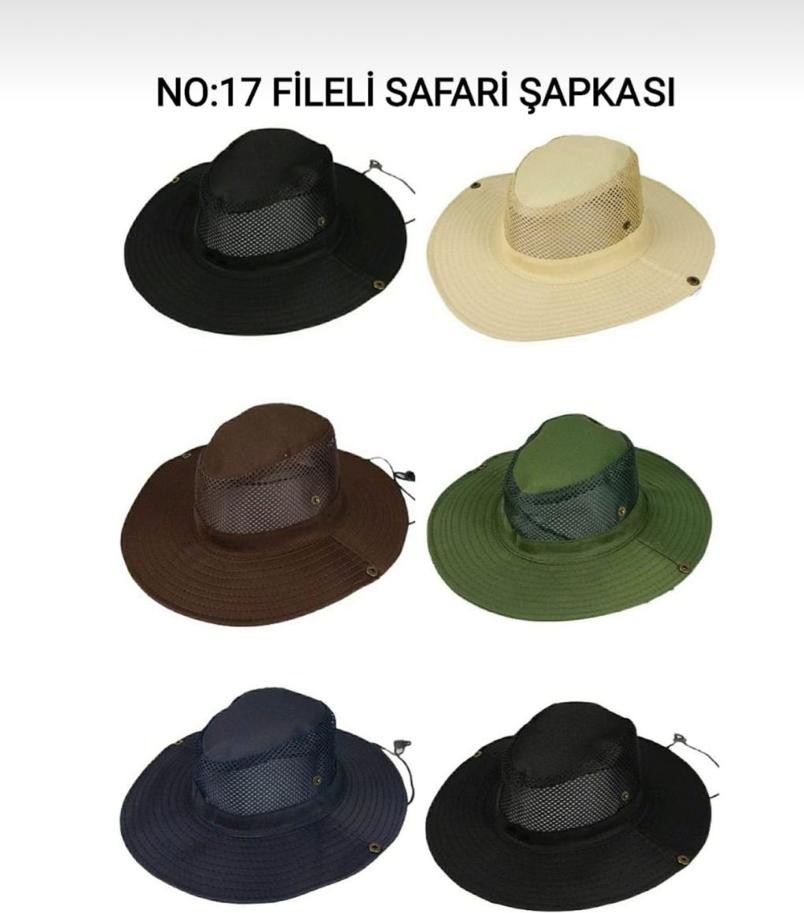 TeknoKapsül No-17 Fileli Safari Şapka (5643)