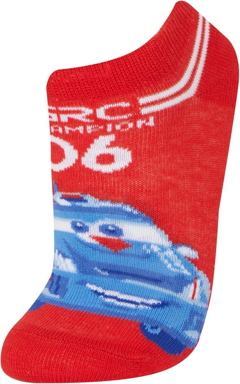 DeFacto Cars 3'lü Pamuklu Patik Çorap Erkek Çocuk E5228A8NS görsel 3