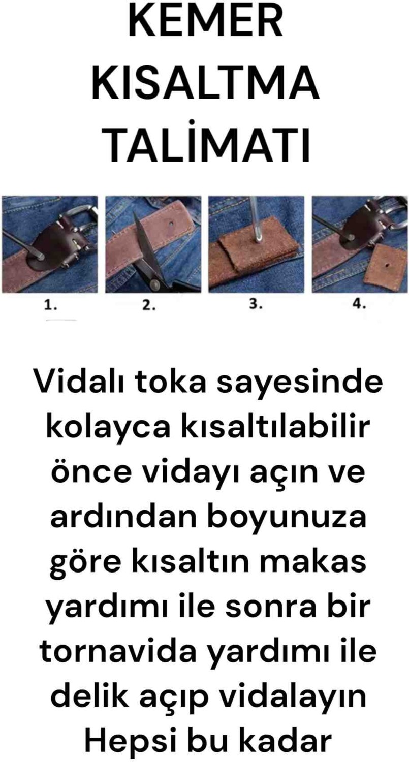Nevzat Şahin Küçüktilki EST 1987 Nevzat Şahin Küçüktilki Kot & Kanvas Uygun Şık Tasarımlı Erkek Kemer görsel 3