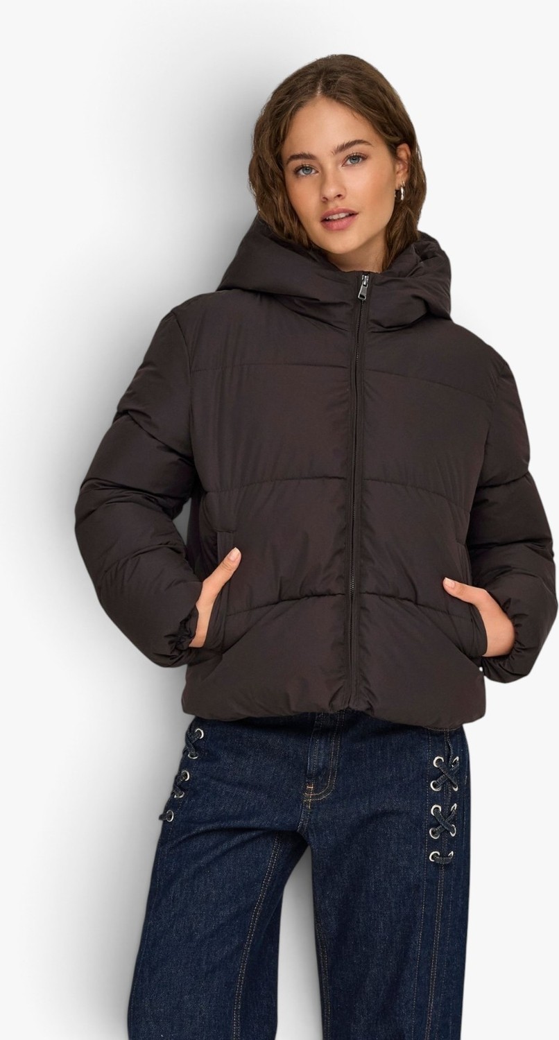 Only Onljuta Short Puffer Otw Noos Kadın Kahverengi Mont - 15365799 görsel 3