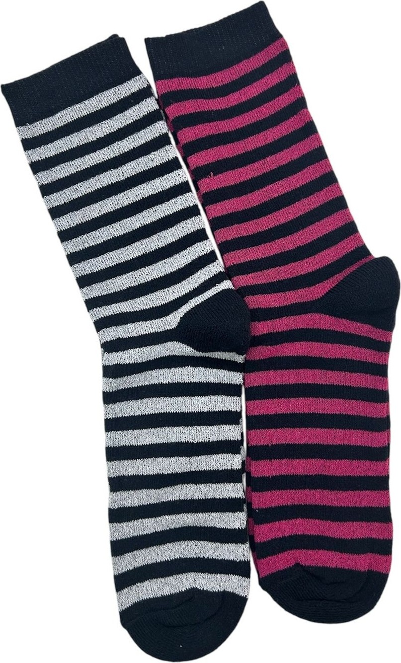 Black Arden Socks Çizgili Havlu Çorabı 2^li görsel 5