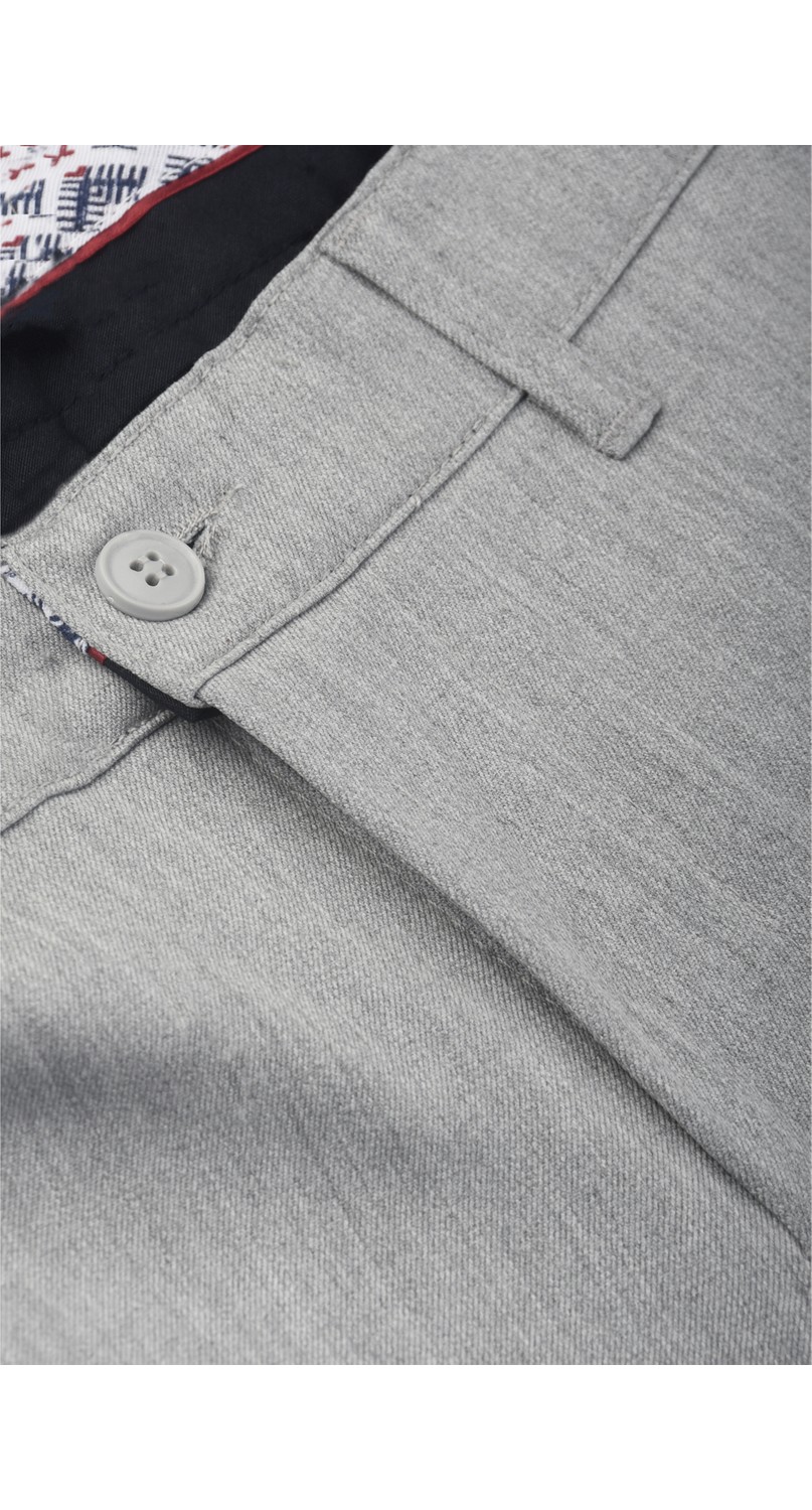 Deepsea Erkek Koyu Lacivert Modern Fit Likralı Kumaş Pantolon Günlük & Ofis Kullanımı 2602020 görsel 5