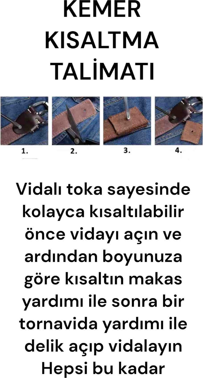 Nevzat Şahin Küçüktilki EST 1987 Premium Seri Erkek Kemer Mat Siyah Tokalı Klasik Günlük Kullanım. görsel 3