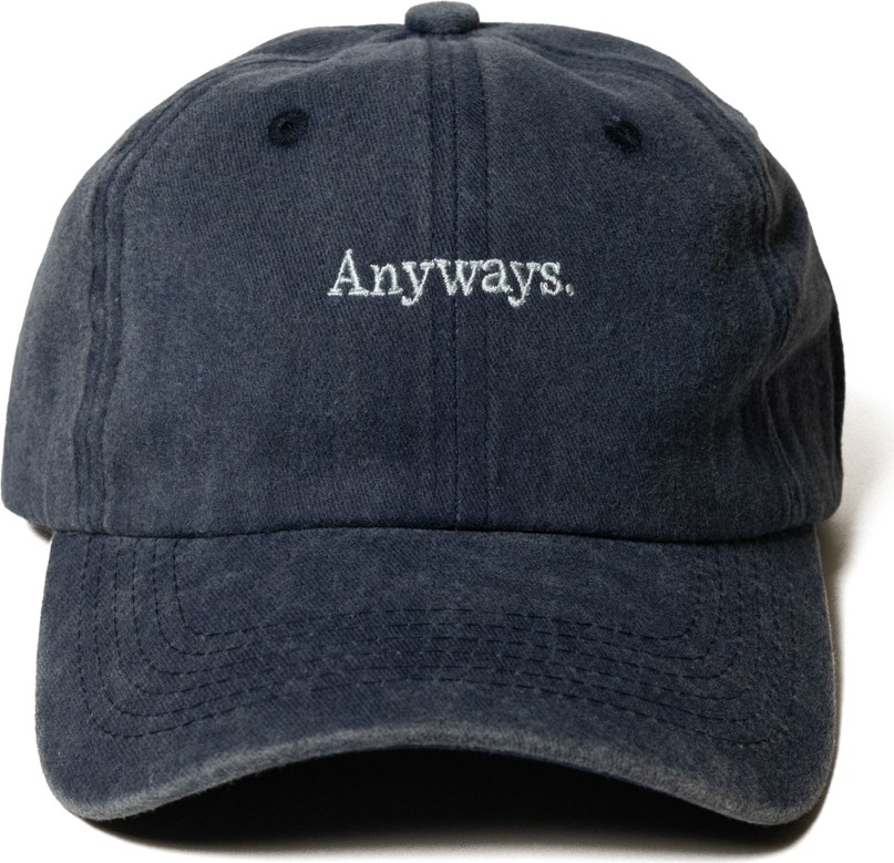Nome Studio Nakışlı Bej Şapka Anyways Minimal Streetwear ve Kahve Yazı Nakışlı Pamuklu Şapka