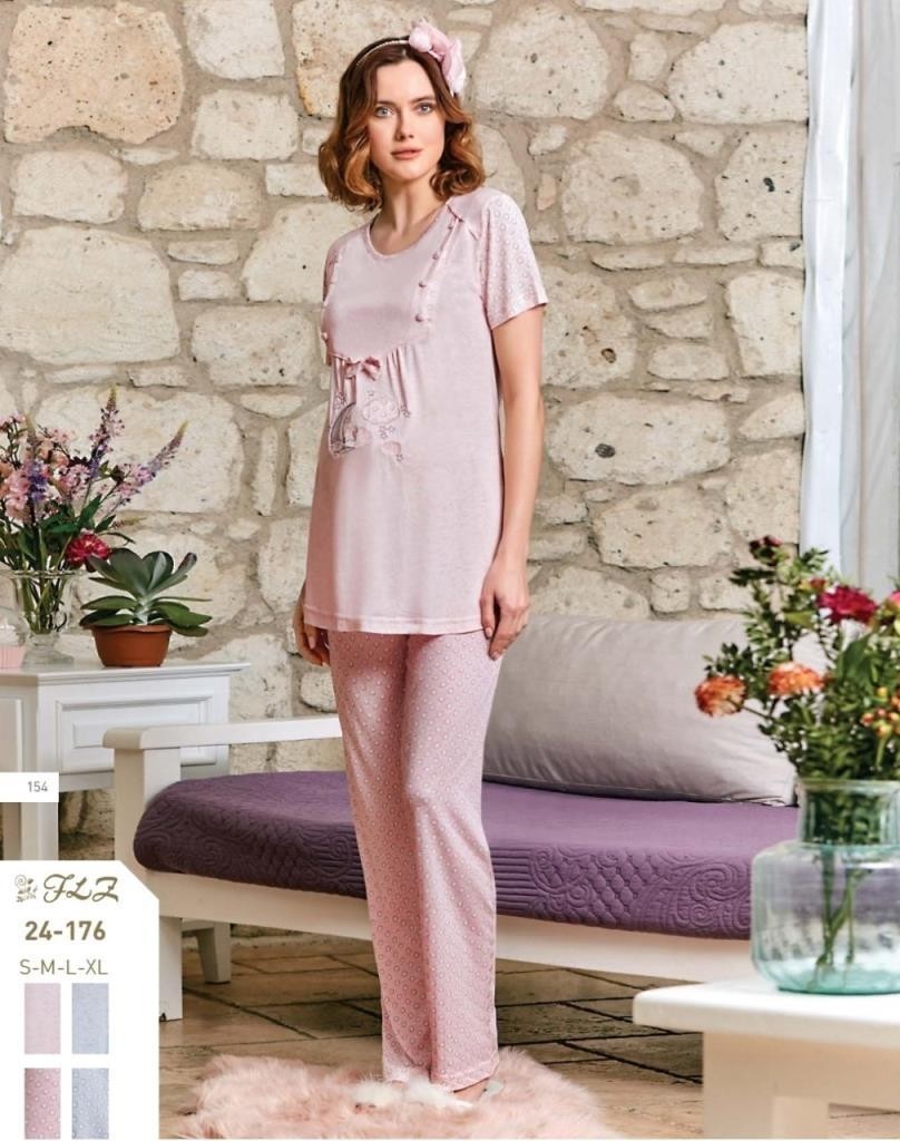 Flz 24-176 Spor Hamile Lohusa Pijama Takımı görsel 3