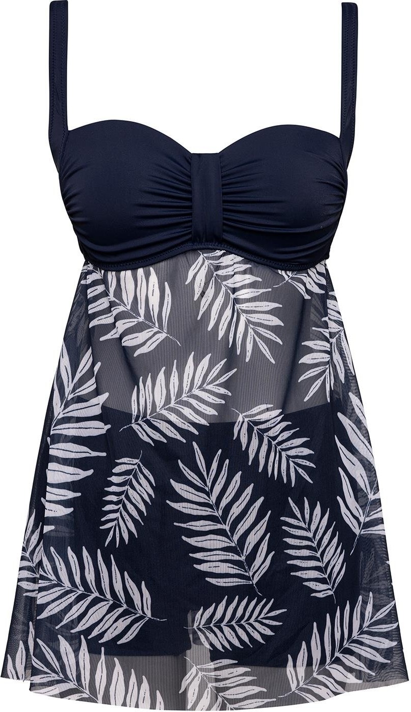 Sailor Moda Tüllü Tankini Kadınlar İçin Şık Tasarım %80 Polyamide %20 Elastane Desenli