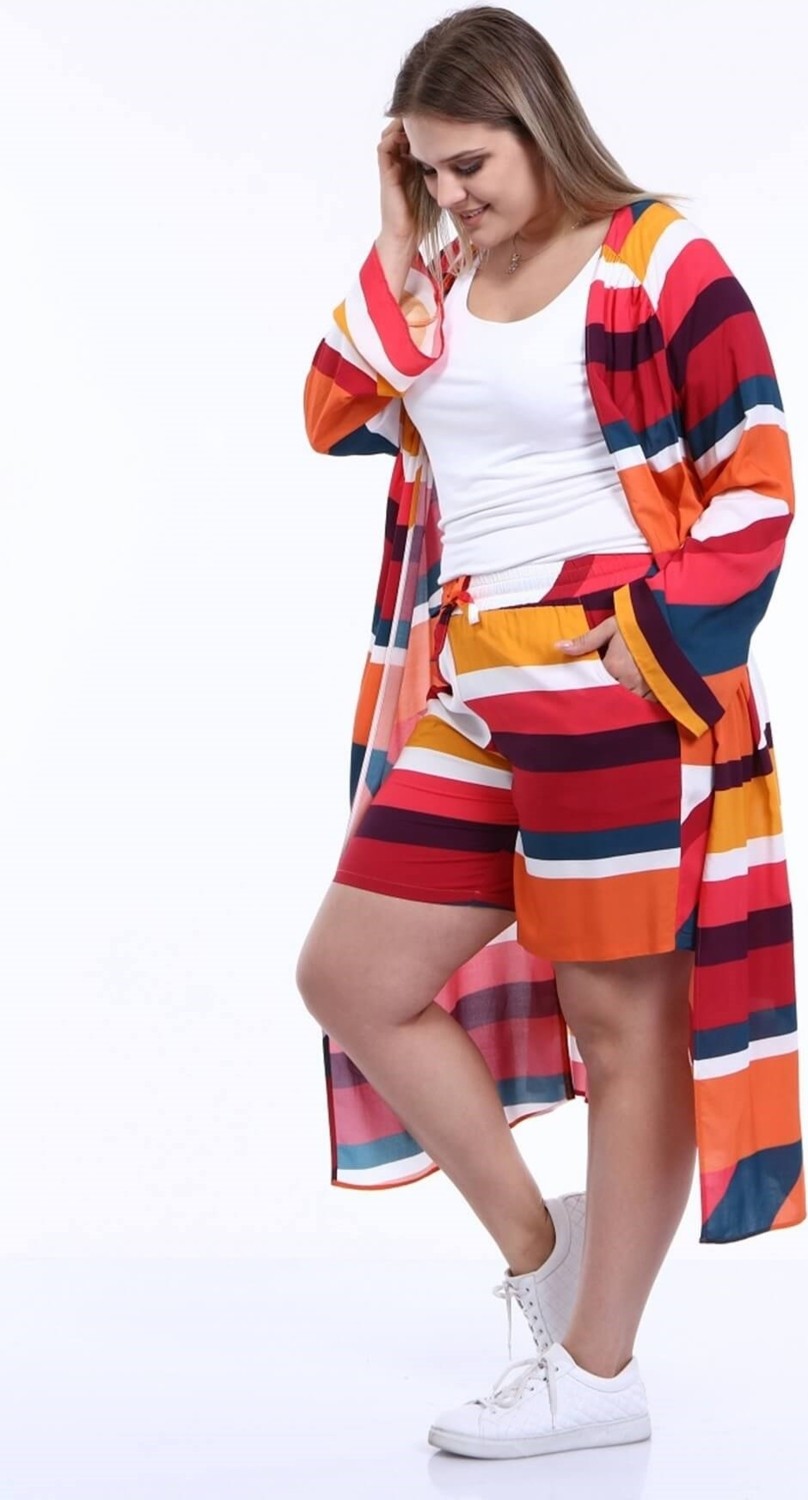 Myline Kuşaklı Uzun Kimono görsel 3