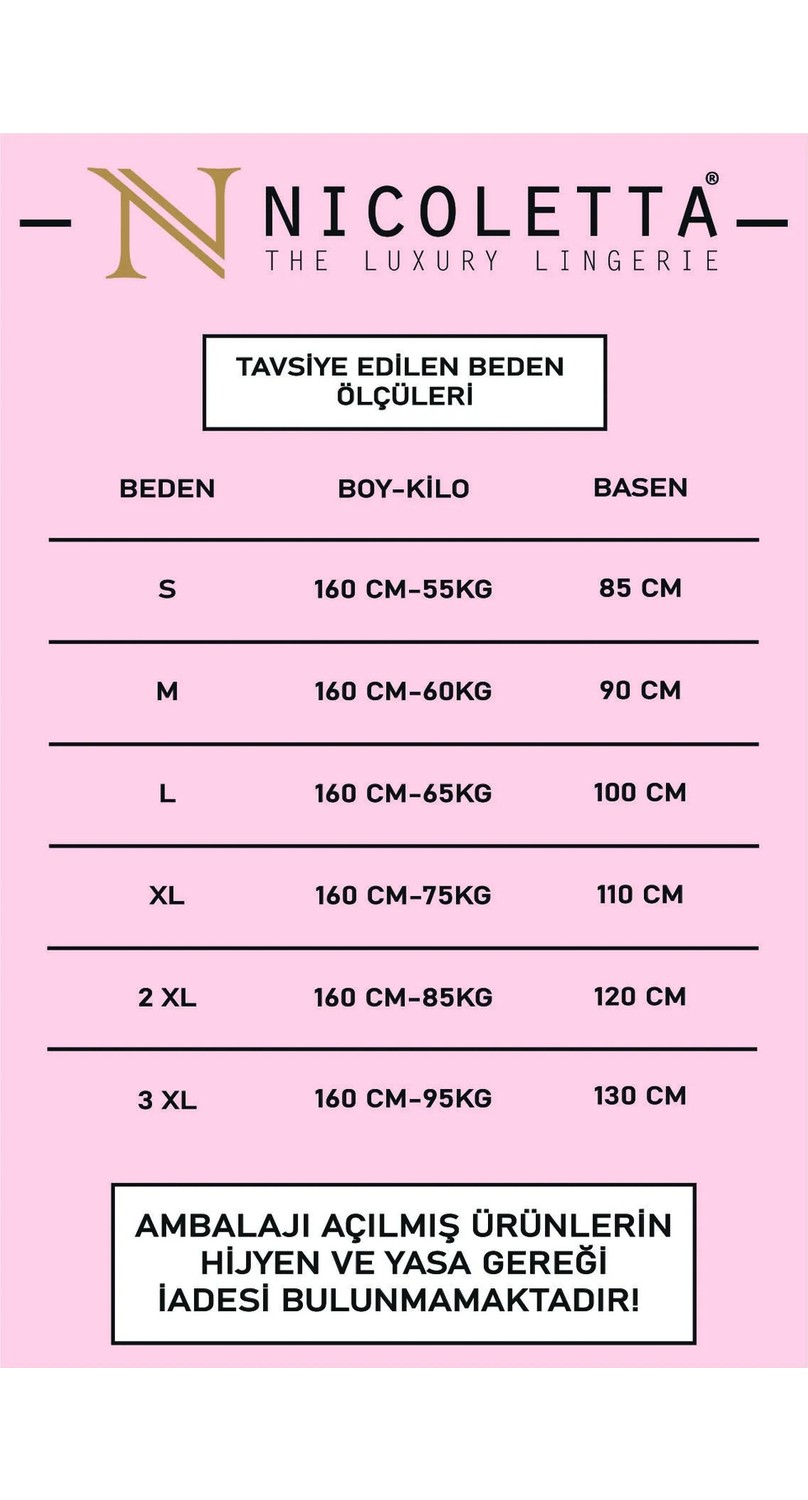 Nicoletta Kadın Külot Ekstra Yüksek Bel Lazer Kesim Esnek Iz Yapmayan 5 Li Paket Polyester Tarçın görsel 5