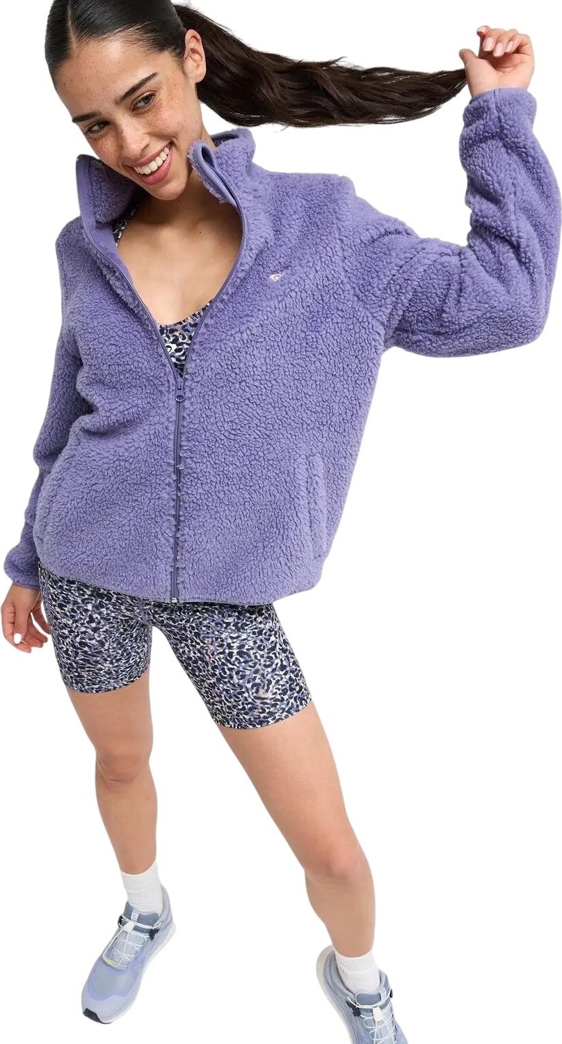Roxy Waves Of Warmth Zippered Mor Kadın Polar