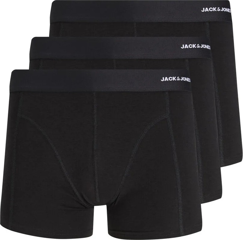 Jack & Jones Erkek Siyah 3'lü Boxer (12198852-B) görsel 3