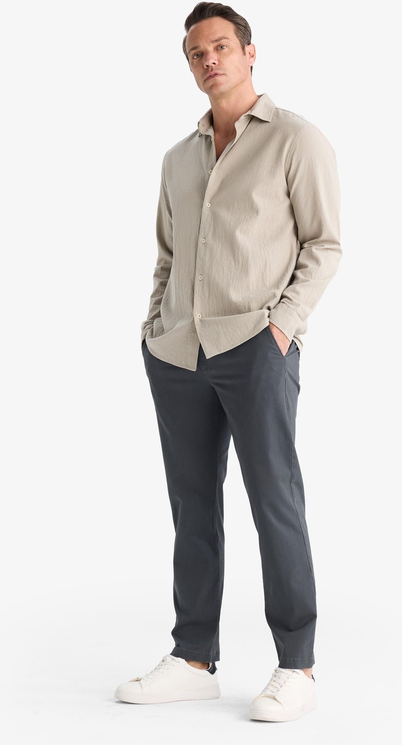 DeFacto Regular Fit Normal Kesim Cepli Düz Paça Chino Pantolon D7349AX25AU