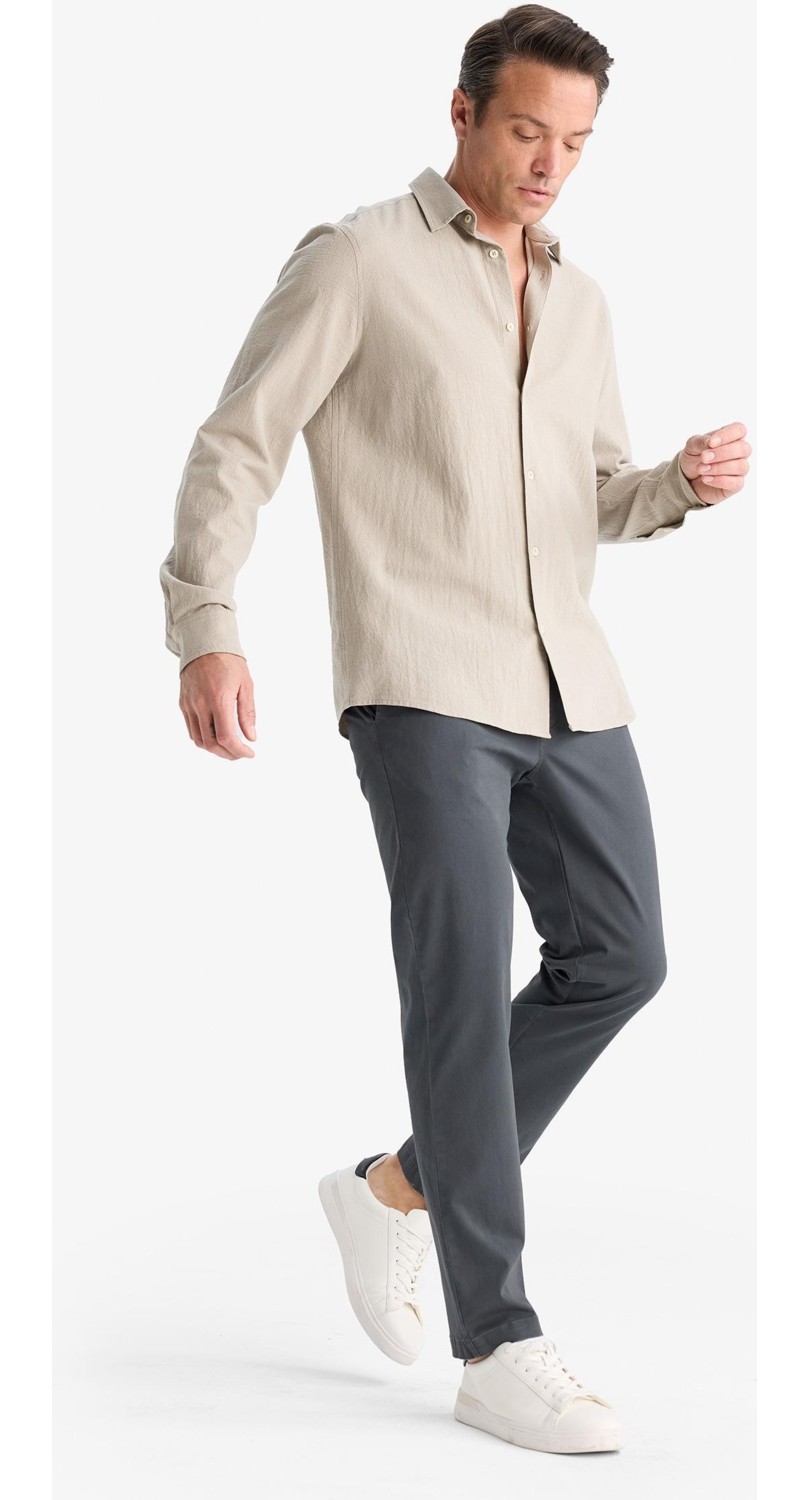 DeFacto Regular Fit Normal Kesim Cepli Düz Paça Chino Pantolon D7349AX25AU görsel 4