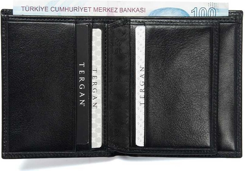 Tergan Siyah Hakiki Deri Erkek Cüzdan - S1CE00001503-B06 görsel 5