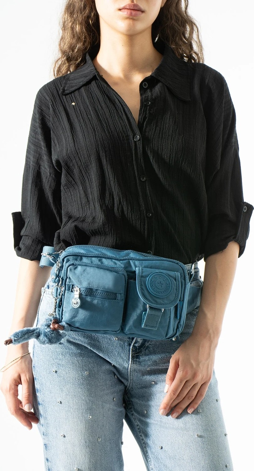 571 Collections Çanta Çok Fonksiyonel, Omuz, Göğüs ve Bel Çantası Mavi (Model: 571-6V) görsel 2