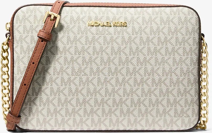Michael Kors Vanilya Renkli Çapraz Askılı Kadın Çanta Suni Deri Modern Tasarım Koleksiyonu görsel 5