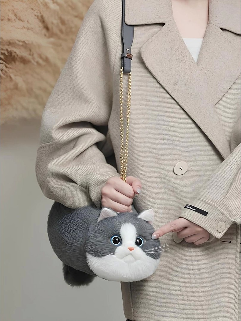 Toyfest B&d Kedi El Çantası Gri görsel 2