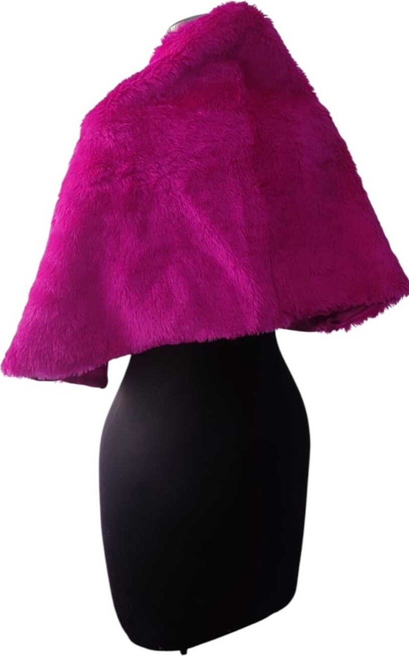 Moda Nur Bolero , Fuşya Bolero, Pelerin ,gelin Bolero.1.40*45 cm görsel 5