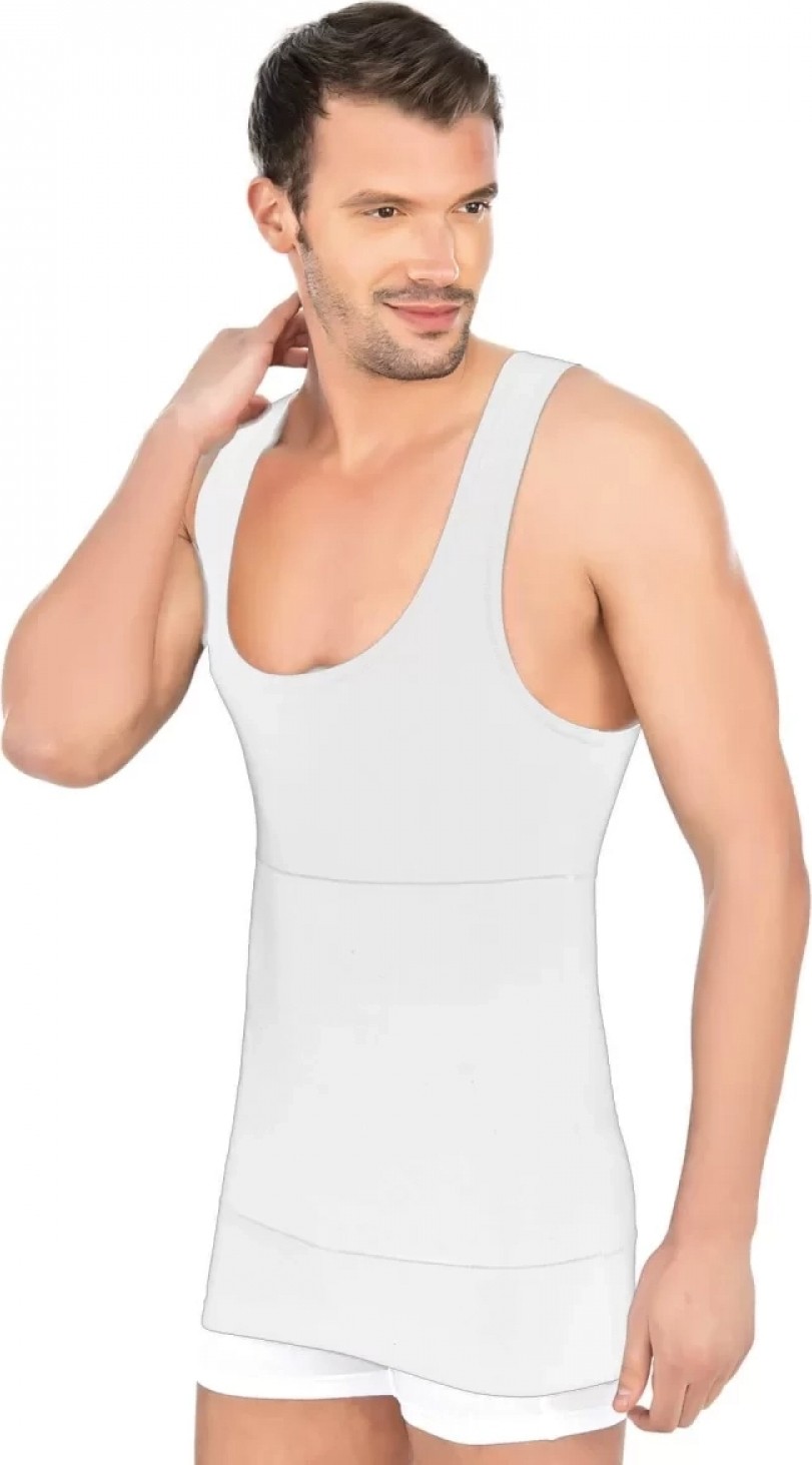 Hace Bazaar Marsilyan- Beyaz Mı Emay 1400 Modal Cotton Erkek Atlet Korse
