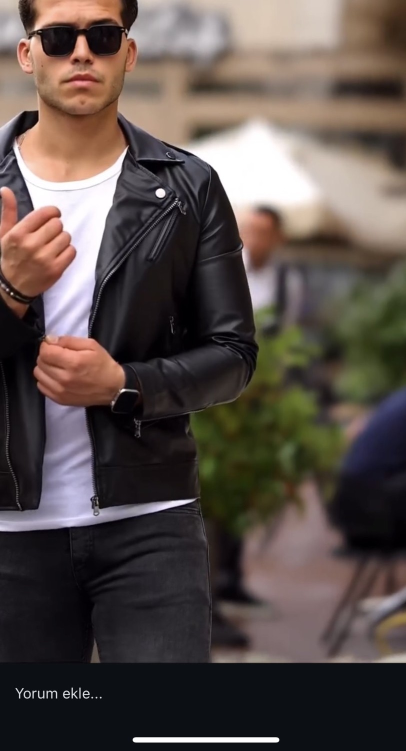 Prifaldi Yeni Sezon Kuzey Model Premium Erkek Deri Ceket Siyah görsel 5