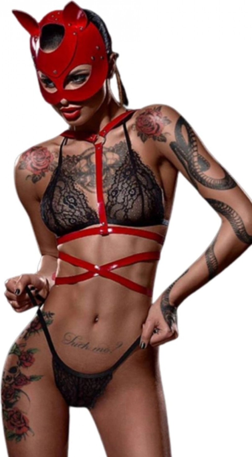 Pileli Store Seksi Fantezi Body
