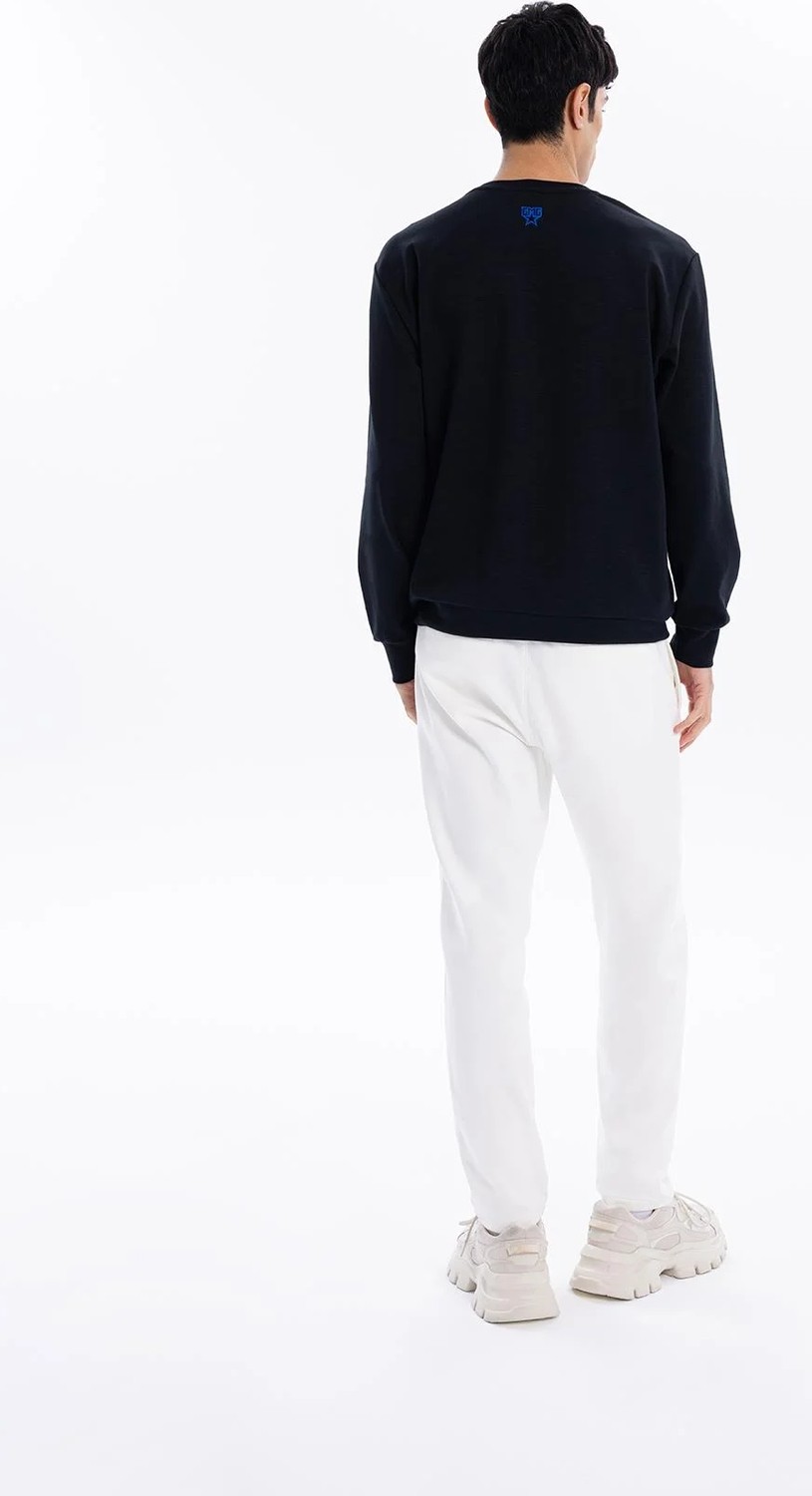 gmg firenze Bisiklet Yaka Önü Gmg Baskılı Erkek Sweatshirt görsel 4
