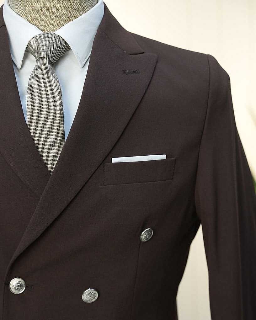 Beystil Sivri Yaka Kahve Kruvaze Takım Elbise Nikol - Slim Fit görsel 3