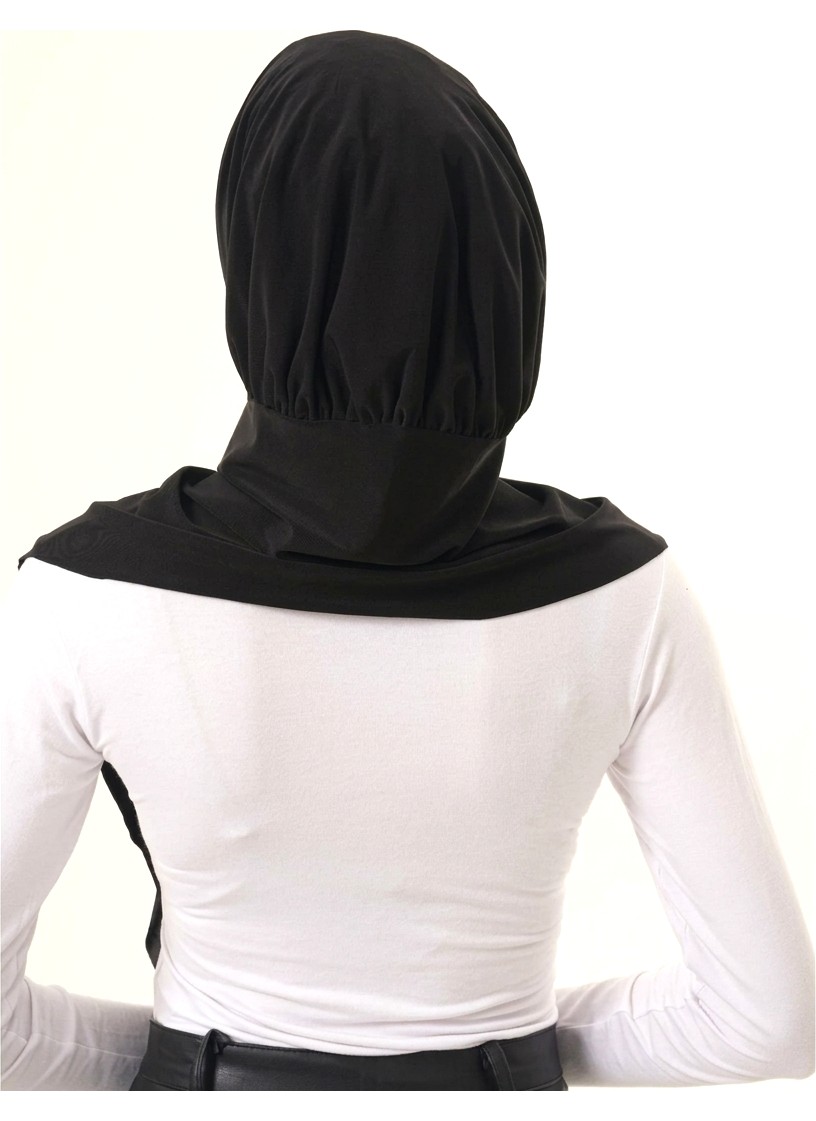 Alivascarf Pratik Hazır Çıtçıtlı Büzgülü Tesettür Şal görsel 5