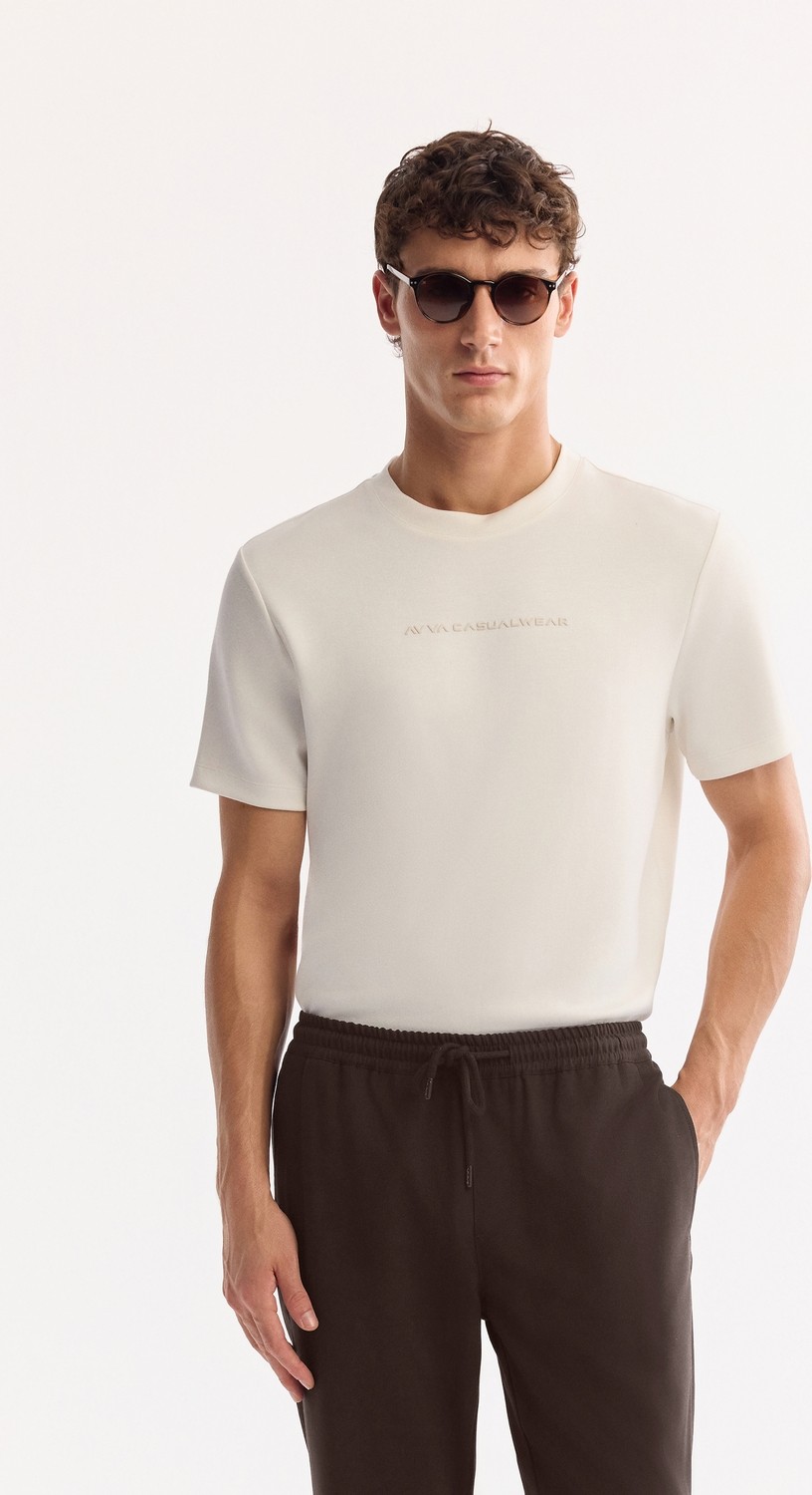 AVVA Erkek Kahverengi Beli Lastikli Bağcıklı Duble Paça Jogger Relaxed Fit Pantolon E003000 görsel 6