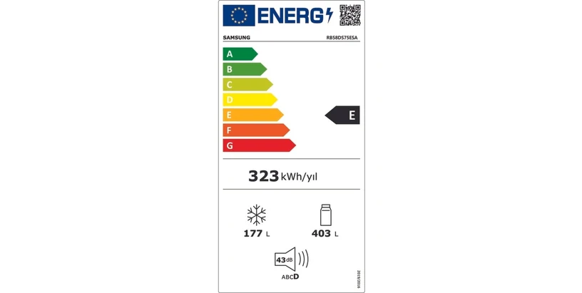 Resim Samsung RB58DS75ESA/TR 580 Lt Alttan Donduruculu No-Frost Buzdolabı, İkili Soğutma 