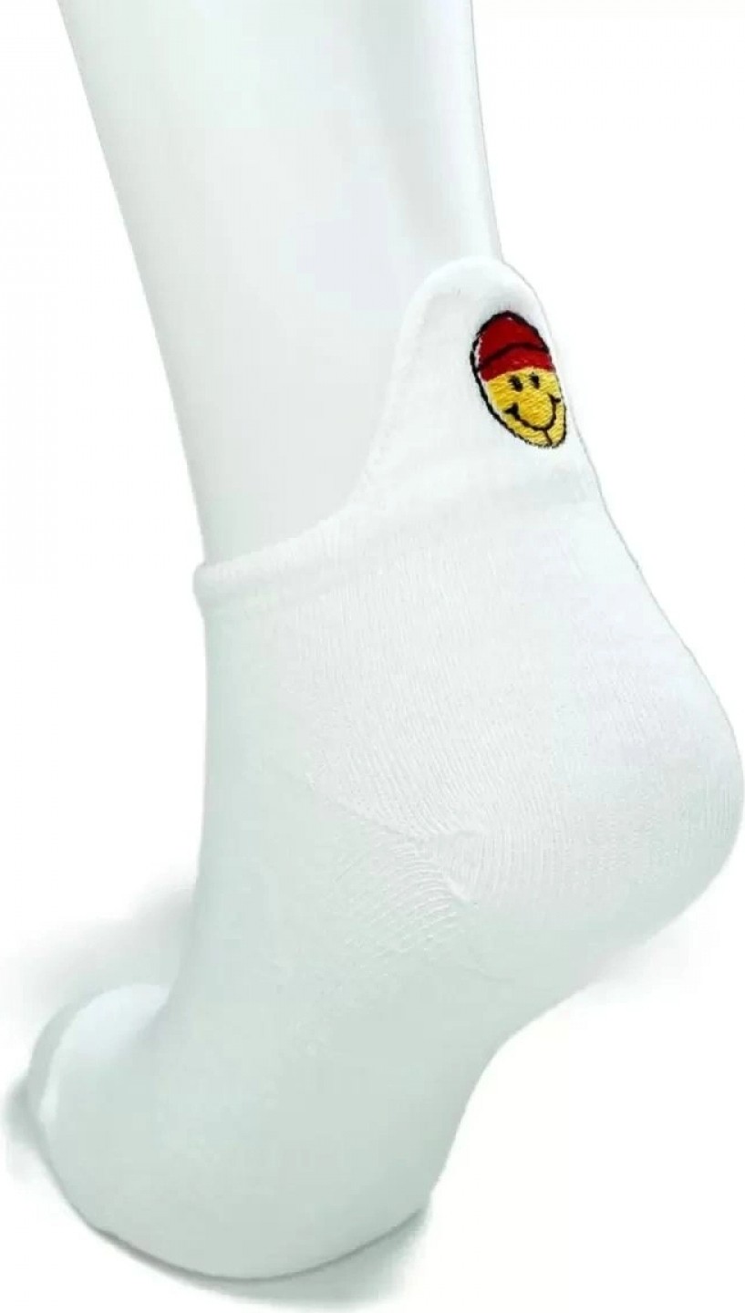 Hace Bazaar 6 Çift Emoji Desen Nakış Baskılı Kadın Pamuklu Bilek Çorap görsel 3