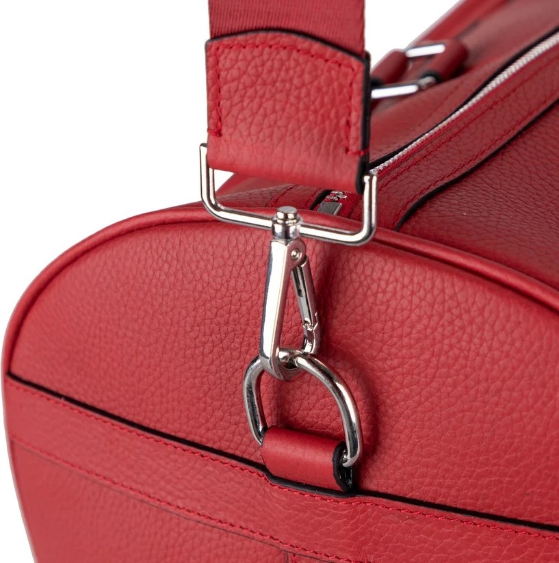 BloominBag Bloomvoyager Roma Rouge Hakiki Deri Duffle Unisex Seyahat & Hafta Sonu Çantası görsel 6