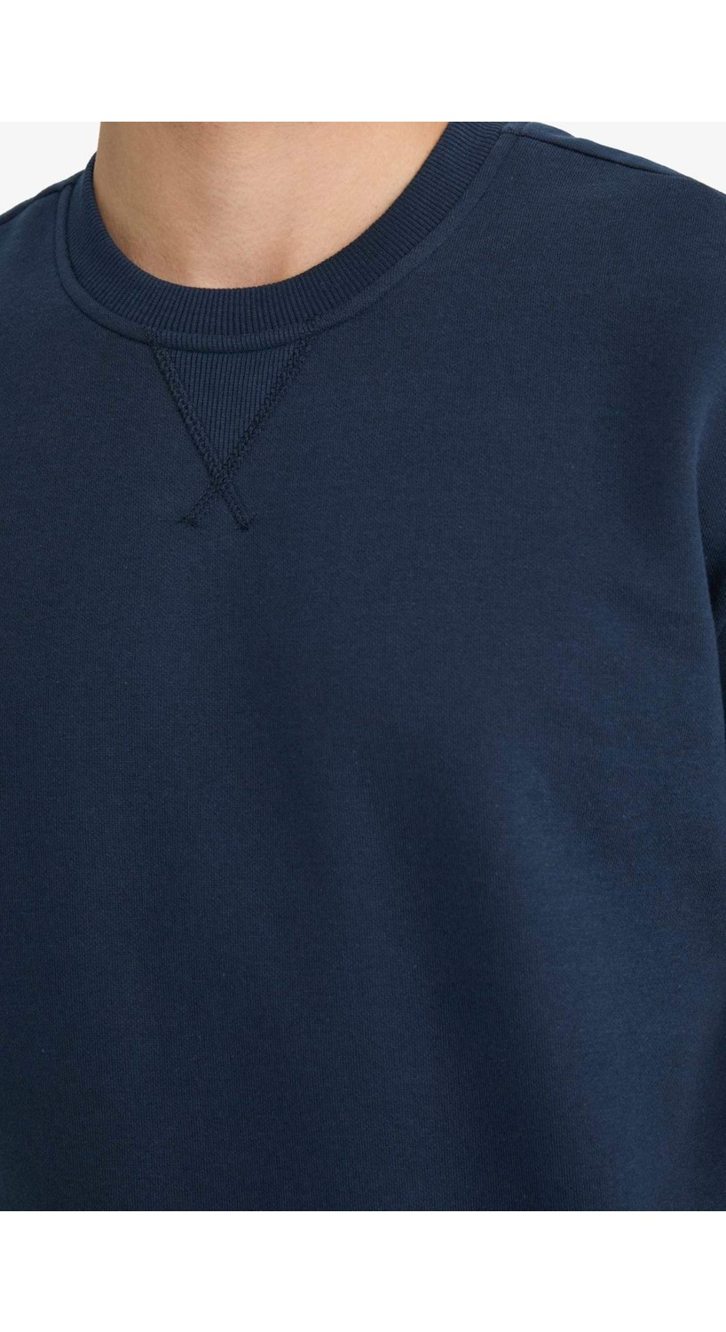 DeFacto Regular Fit Bisiklet Yaka Basic Düz Kalın Sweatshirt T3777AZ25AU görsel 5